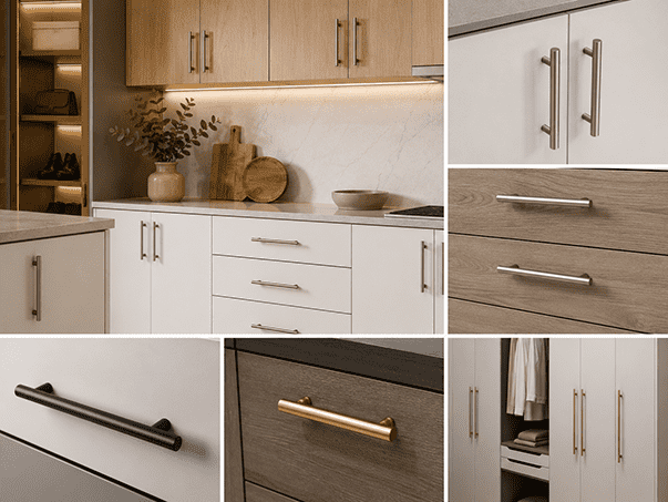 Cabinet handle application scenarios across kitchen and interior spaces