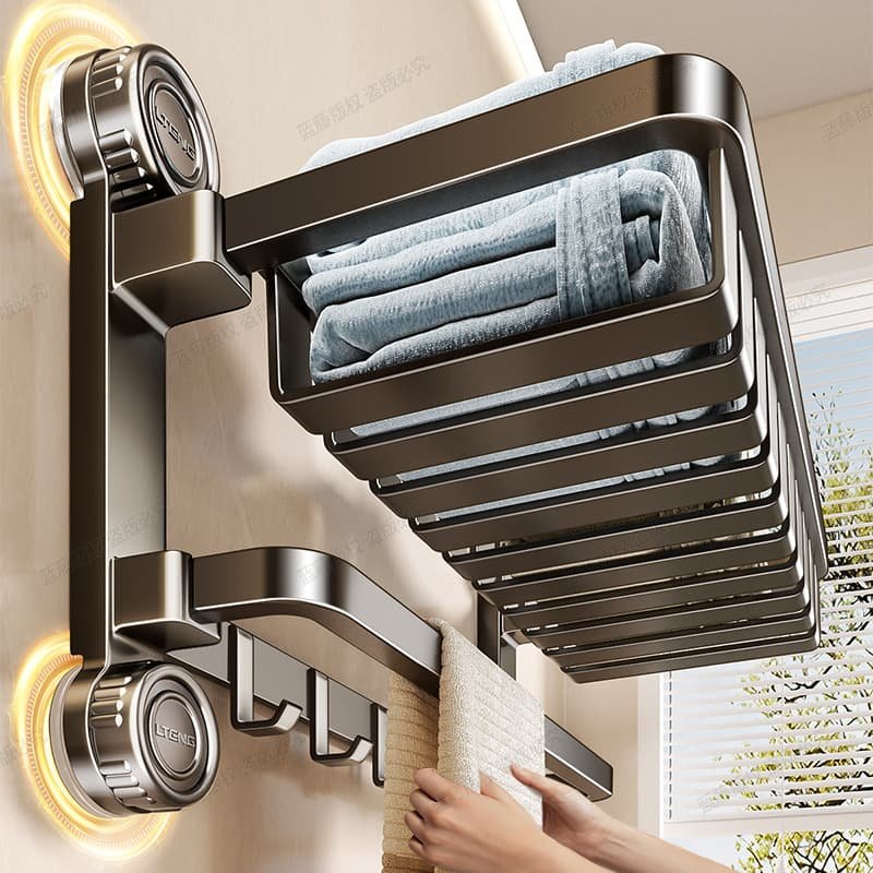 Wall Mounted Bath Towel Holder