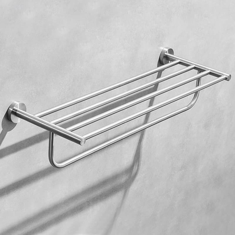 Bathroom Tower Holder Black Towel Rack with Towel Bar