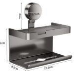 Upgraded Toilet Paper Holder with Shelf Set