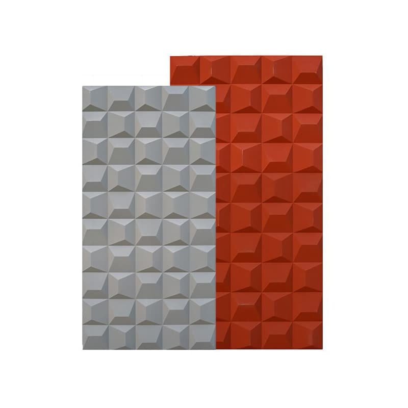 High-Density PU Foam Insulated 3D Square Stone Faux Wall Panel System