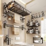 Wall Mounted Bath Towel Holder