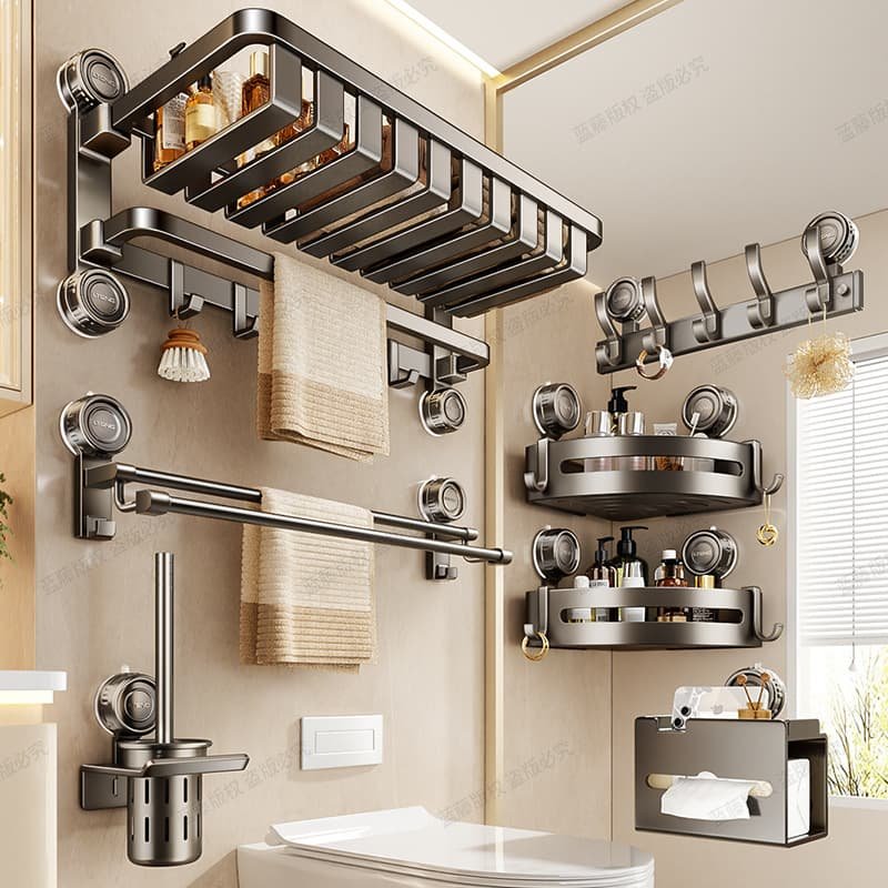 Wall Mounted Bath Towel Holder