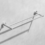 Bathroom Tower Holder Black Towel Rack with Towel Bar