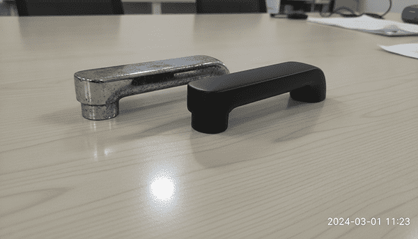 Faucet Finish Durability: Corrosion vs. PVD A split image showing a corroded and peeling chrome faucet finish on one side, and a flawless, modern PVD matte black finish on the other.