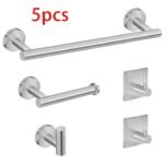 5 Piece Bathroom Towel Bar Set – SUS304 Stainless Steel Bath Towel Holder