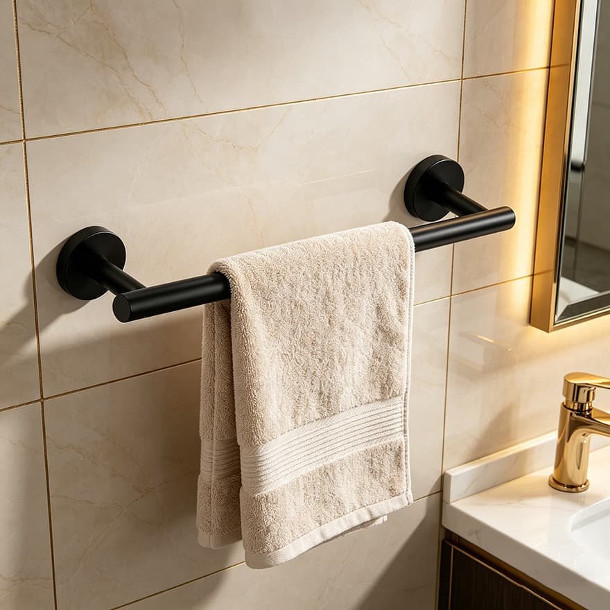 5 Piece Bathroom Towel Bar Set – SUS304 Stainless Steel Bath Towel Holder