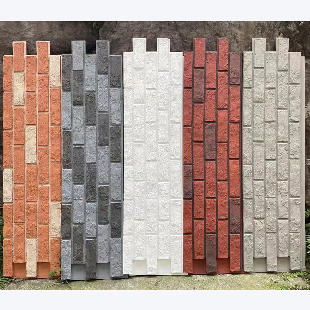 Lightweight PU Foam Artificial Brick Wall Panel