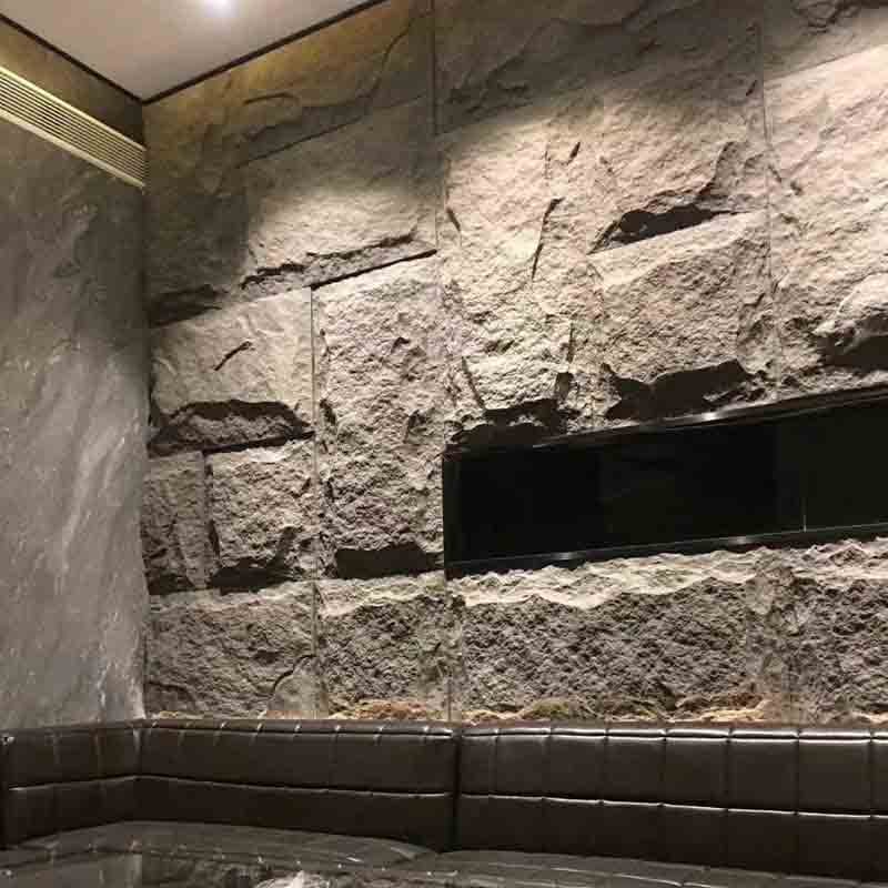 Lightweight PU Mushroom Cladding Wall Stone Board