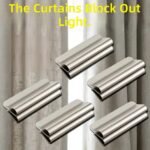 No-Drill Steel Magnetic Curtain Closure Clips for Shower & Window Drapes