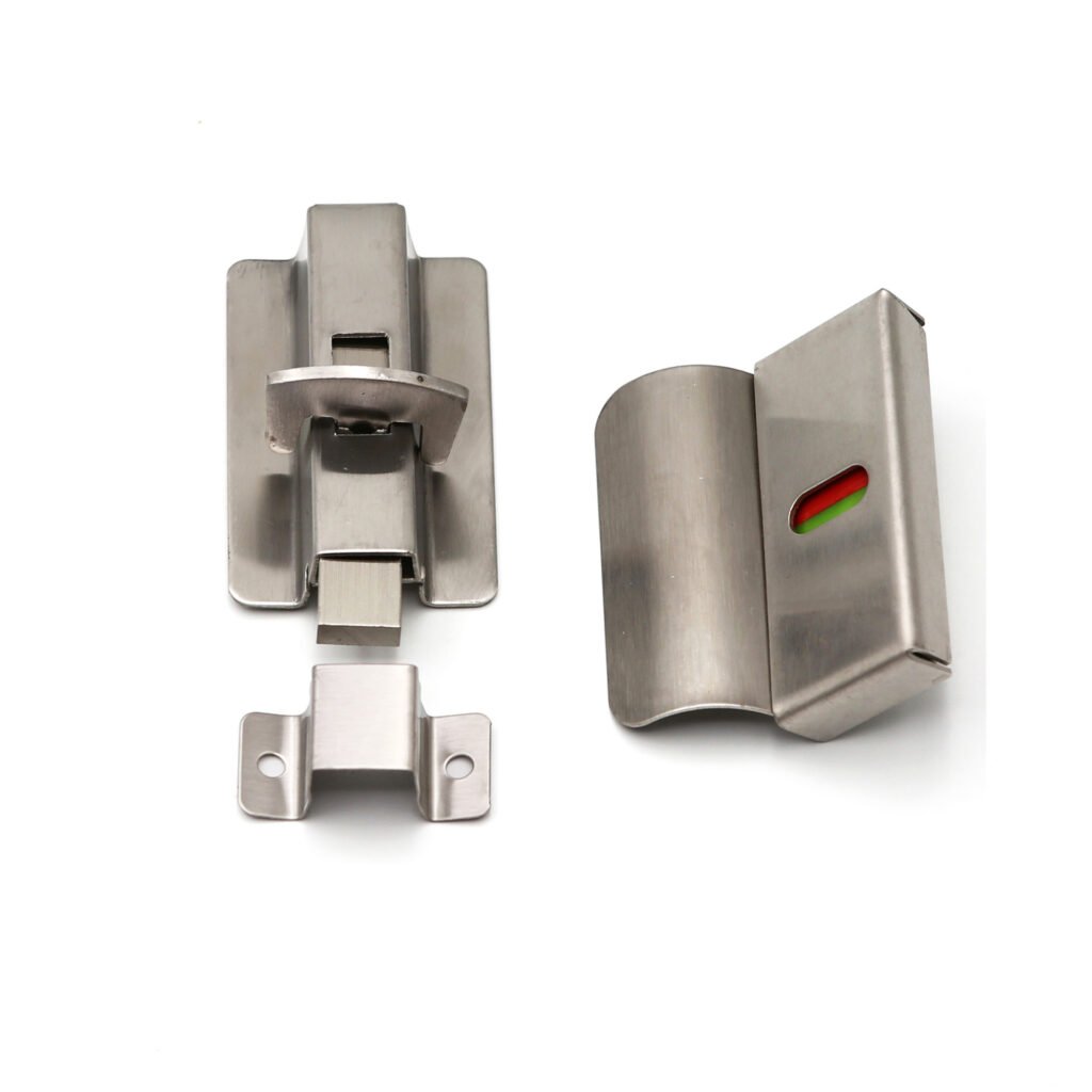 Grade 304 Stainless Steel Toilet Indicator Lock for Commercial Restroom Partitions