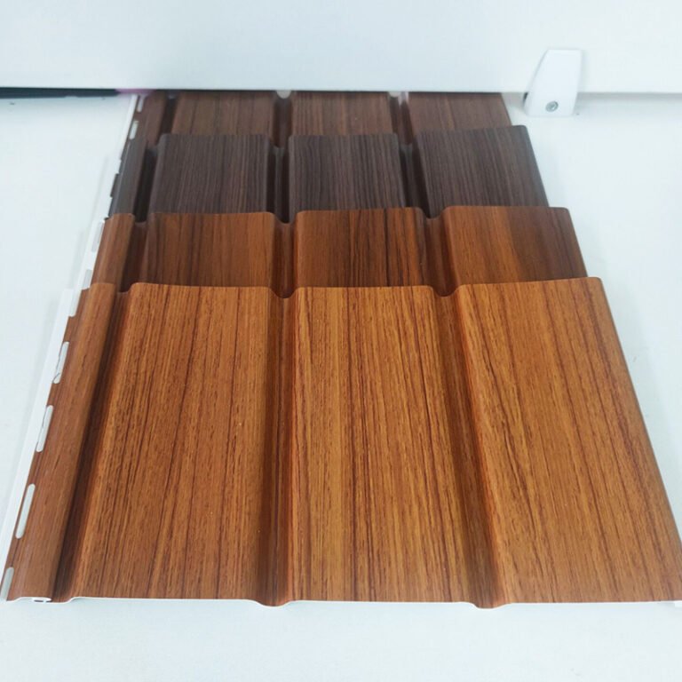 High-Strength Wooden PVC Soffit Panel for Exterior Roof Eaves