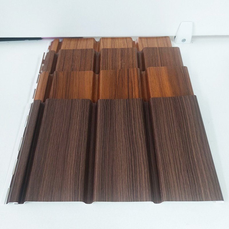 High-Strength Wooden PVC Soffit Panel for Exterior Roof Eaves