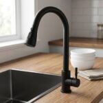 Eco-Friendly 304 Stainless Steel Pull Out Adjustable Extendable Kitchen Water Faucet