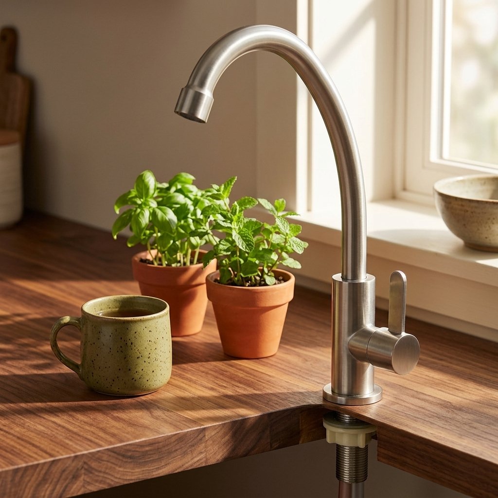 360° Swivel SUS304 Stainless Steel Eco Kitchen Mixer Faucet